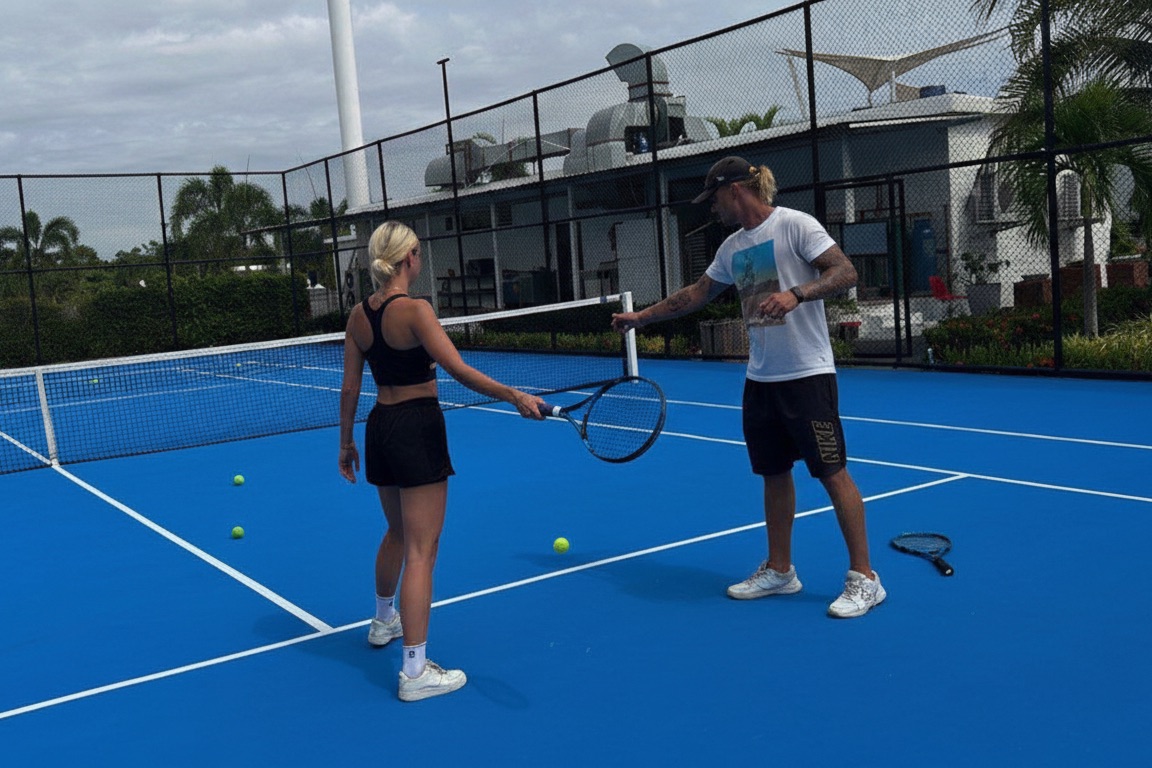 Adult tennis coaching