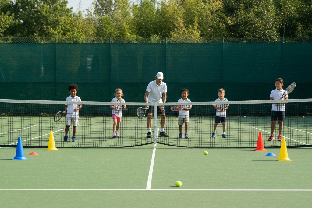 Kids tennis coaching